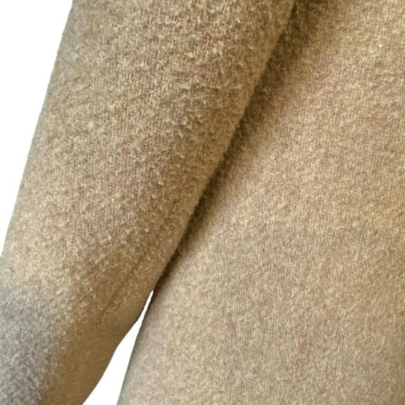 J. Crew Vail Parka Faux Fur Trim Hood Wool Blend Acorn Tan Hooded Coat - Picture 14 of 15